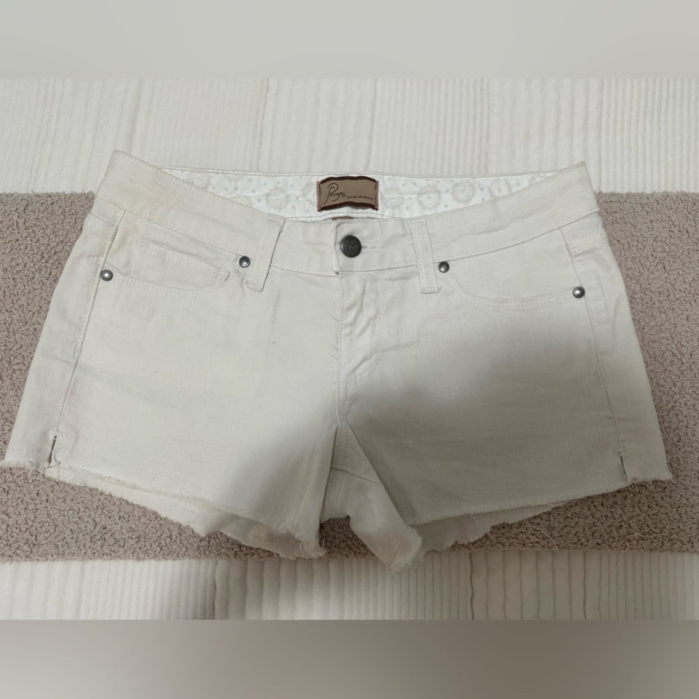 Vintage Paige White Denim Shorts